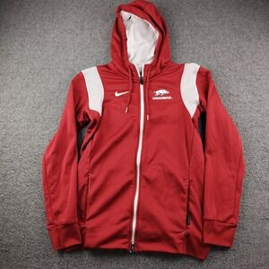 Nike Arkansas Razorbacks Therma-FIT Full Zip Hoodie Red Mens Small